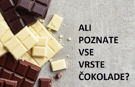 vrste čokolade